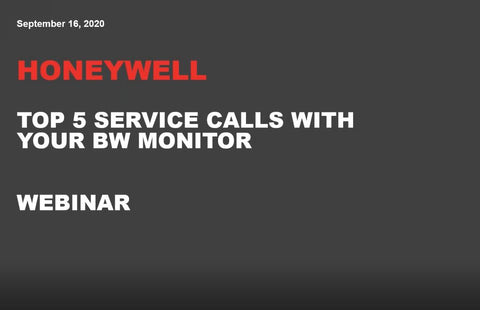 BW - Top 5 Service Calls with your BW Gas Monitor or Software - Webinar