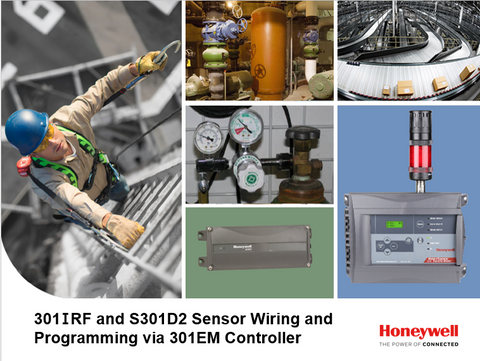 301IRF and S301D2 Sensor Wiring and Programming via 301EM Controller
